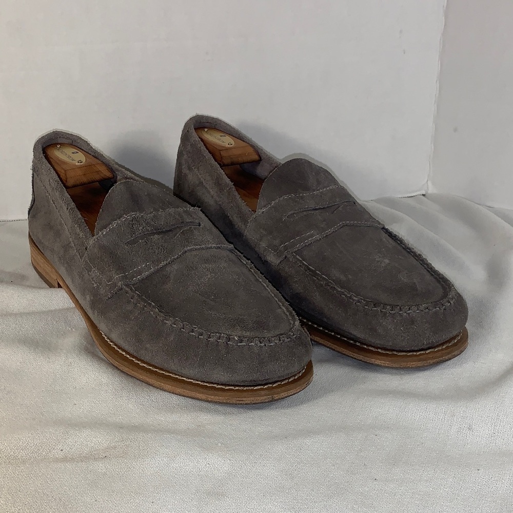 G.H. Bass & Co. Men’s “Weejuns” Gray Suede Penny Loafers